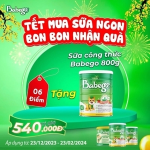 Combo 6 hộp Sữa non thảo dược chùm ngây Babego