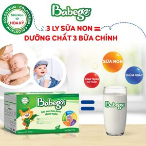 Combo 6 hộp Sữa non thảo dược chùm ngây Babego