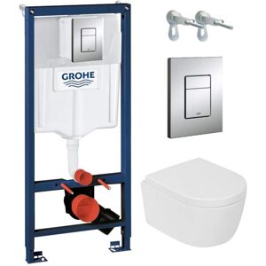 Combo Bệt treo, két âm, mặt nhấn xả Combo Grohe Geo Rapid SL