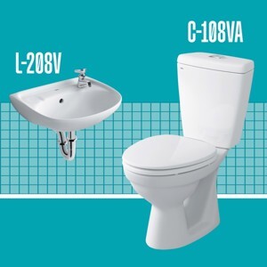 Combo bồn cầu inax C-108VA + L-280V