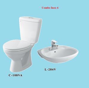 Combo bồn cầu inax C-108VA + L-284V