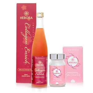 Combo Collagen Enrich (500ml) và viên uống tạo mùi hương Hebora (60v)