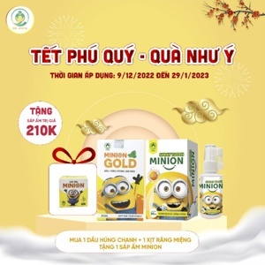 Combo dầu húng chanh minion plus và sáp giữ ấm