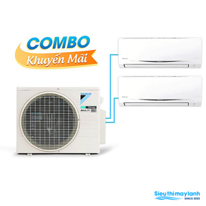 Điều hòa Daikin Inverter 1 chiều MKC70SVMV/CTKC25RVMV+CTKC50SVMV gas R-32