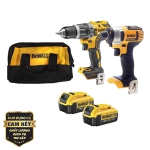 Combo máy khoan và siết vít DCD796 + DCF885 + 2pin 4Ah + sạc DCB115 + Valy Dewalt DCK2685M2