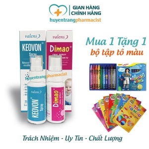 Combo Tăng chiều cao cho trẻ Dimao Vitamin D3 + Keovon Vitamin K2