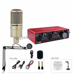 Bộ thu âm Focusrite 2i2 Gen3 + Micro Takstar PC K200