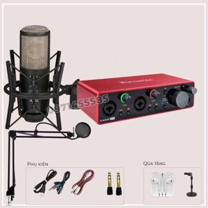 Bộ thu âm Focusrite 2i2 Gen3 + Micro AKG P420