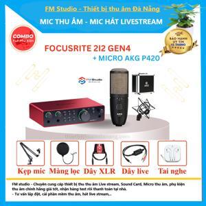 Bộ thu âm Focusrite 2i2 Gen3 + Micro AKG P420