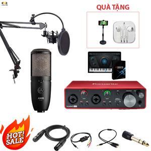 Bộ thu âm Focusrite 2i2 Gen3 + Micro AKG P420