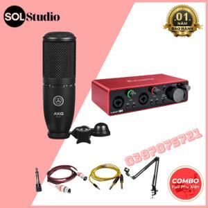 Bộ thu âm Focusrite 2i2 Gen3 + Micro AKG P120