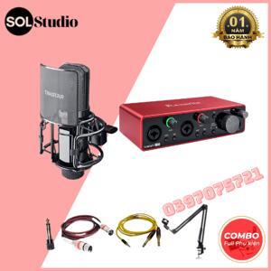 Bộ thu âm Focusrite 2i2 Gen3 + Micro Takstar PC K850