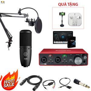 Bộ thu âm Focusrite 2i2 Gen3 + Micro AKG P120