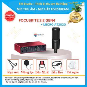Bộ thu âm Focusrite 2i2 Gen3 + Micro Technica AT2020