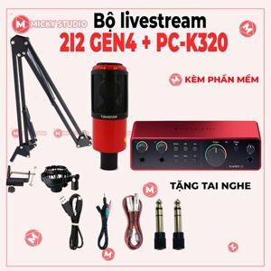 Bộ thu âm Focusrite 2i2 Gen3 + Micro Takstar PC K320