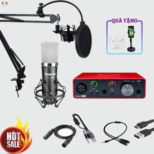 Bộ thu âm Focusrite Solo Gen 3 +  Micro Takstar PC K600