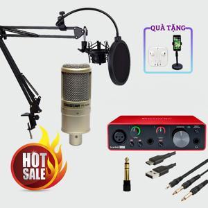 Bộ thu âm Focusrite Solo Gen 3 +  Micro Takstar PC K200