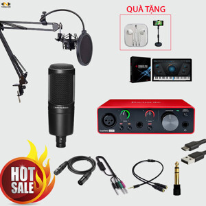Bộ thu âm Focusrite Solo Gen 3 +  Micro Technica AT2020