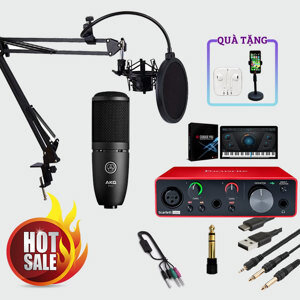 Bộ thu âm Focusrite Solo Gen 3 +  Micro AKG P120