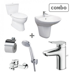 Combo TOTO 2 Bộ CS300DT3Y1 + LHT300CR + TLS04301V + TBS04302V + DGH104ZR + YH408RV