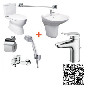 Combo TOTO 6 Bộ CS320DRT3 + LHT300CR + TLS04301V + TBS04302V + DGH104ZR + YH408RV + YT408S6RV