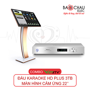 Combo VietKTV HD Plus 3TB + Màn hình 22