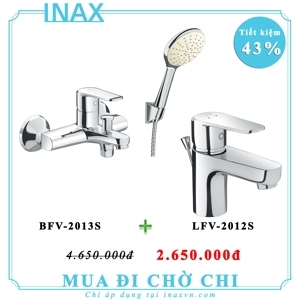 Combo vòi chậu + sen tắm Inax LFV-2012S+BFV-2013S