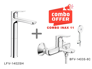 Combo vòi chậu + sen tắm INAX LFV-1402SH + BFV-1403S-8C