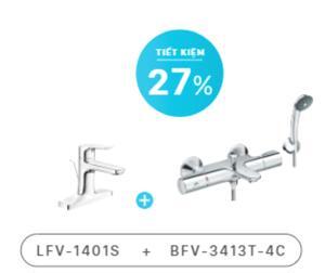 Combo Vòi chậu + Sen tắm  LFV-1401S+BFV-3413T-4C