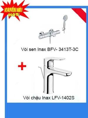 Combo Vòi chậu + Sen tắm  LFV-1402S+BFV-3413T-3C