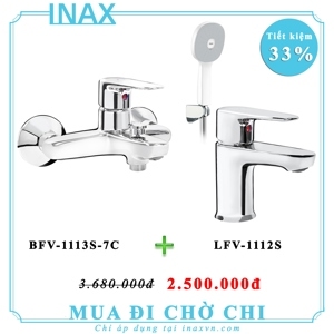 Combo vòi sen tắm inax BFV-1113S-7C + LFV-1112S