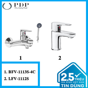 Combo vòi sen tắm inax BFV-1113S-4C + LFV-1112S