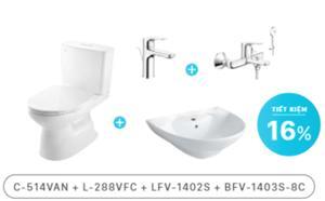 Combo vòi sen tắm inax BFV-1403S-8C + LFV-1402S
