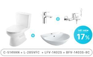 Combo vòi sen tắm inax BFV-1403S-8C + LFV-1402S
