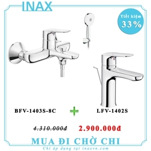 Combo vòi sen tắm inax BFV-1403S-8C + LFV-1402S