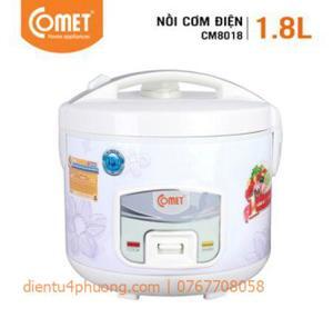Nồi cơm điện Comet CM8018 (CM-8018) - Nồi cơ nắp gài, 1.8 lít, 700W
