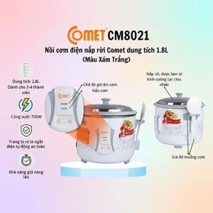 Nồi cơm điện Comet CM8021 - Nồi cơ, 1.8 lít, 700W