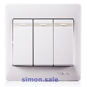 Công tắc ba 1 chiều có phản quang 10AX 51031BTY