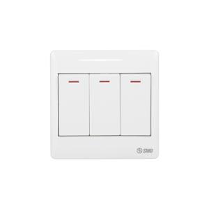Công tắc ba 1 chiều phím lớn Sino S983D1