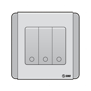 Công tắc ba 1 chiều Sino S66SDG3A