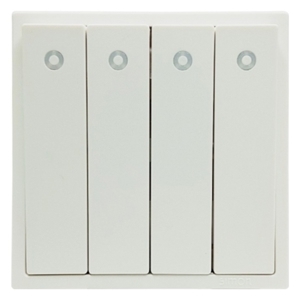 Công tắc bốn 1 chiều có LED 16AX 701043