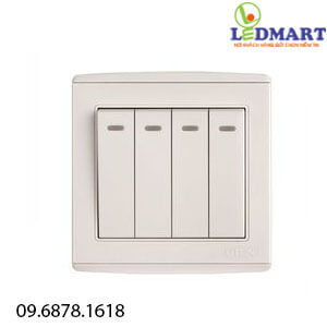 Công tắc bốn 1 chiều UTEN V4.0GK41