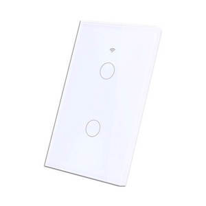Công tắc cảm ứng 2 nút không viền Wifi SmartZ WS1-2W