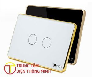 Công tắc cảm ứng chạm 2 nút nguồn 1 dây Lumi LM-S2L