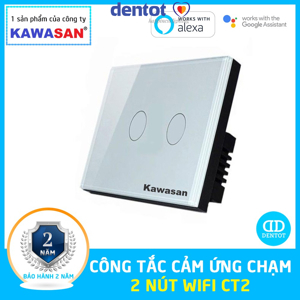 Công tắc cảm ứng chạm Kawa CT2-Wifi