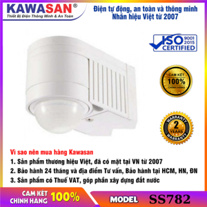 Công tắc cảm ứng hồng ngoại chuyển động gắn tường Kawa SS782