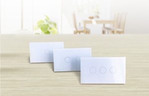 Công tắc cảm ứng thông minh chữ nhật 3 nút Geeklink FB1-3