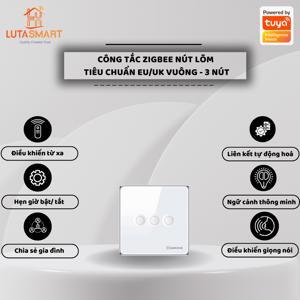 Công tắc cảm ứng Tuya zigbee hình vuông