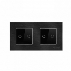 Công tắc đèn WIFI  mặt đôi 2 nút GOMAN GM86-W2DB1S/B/G