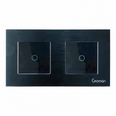 Công tắc đèn WIFI  mặt đôi 2 nút GOMAN GM86-W2DB1S/B/G
